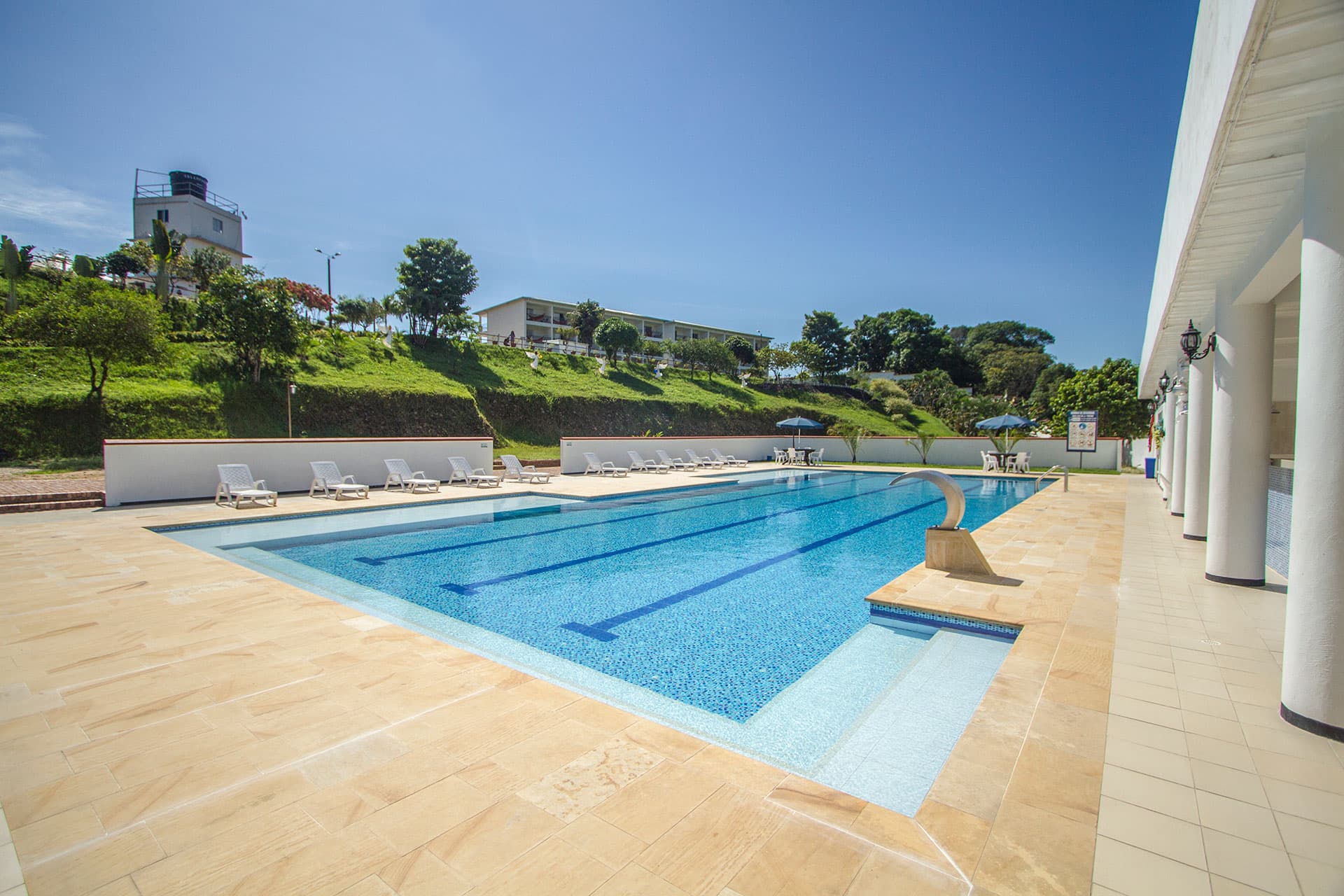 Área de piscina